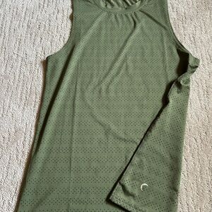 Women’s ZYIA Olive Green Perforated Active Top
